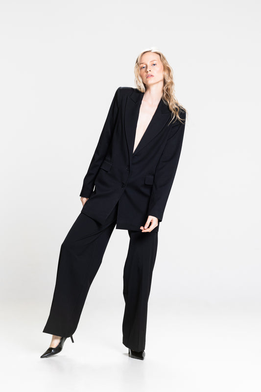 Black Single-Breasted Blazer Tall