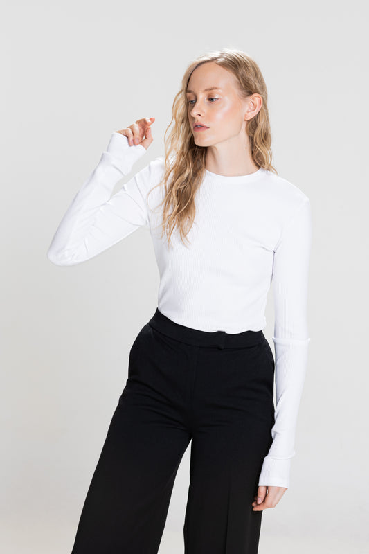 Longsleeve Tall White